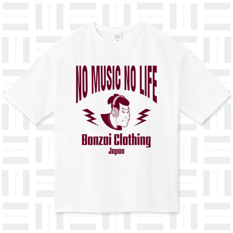 No Music No Life 3 赤紫単色 ( 浮世絵 | 写楽 )