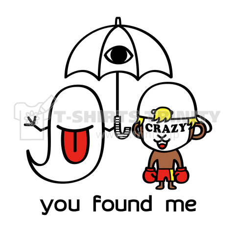 ジョーブログ × you found me【片面】（パーカー）|デザインT