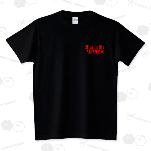 RISE IN THE WORLD LOGO Fire ver スタンダードTシャツ(5.6オンス)