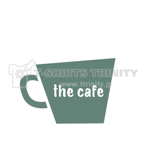 コーヒーのイラスト、ロゴTシャツ。