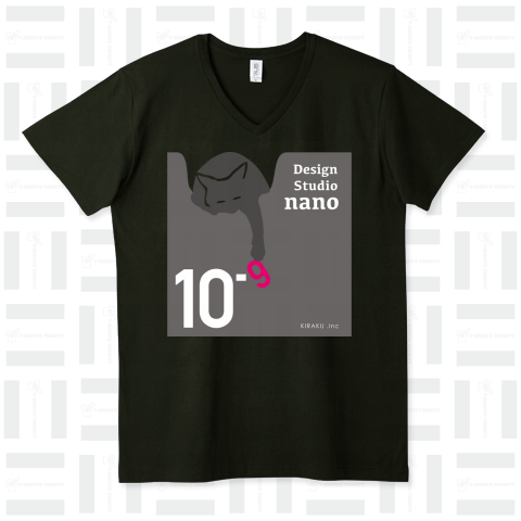 Design Studio nano Staff Tシャツ(スタッフでない方もどうぞ♫) VネックTシャツ(4.3オンス)