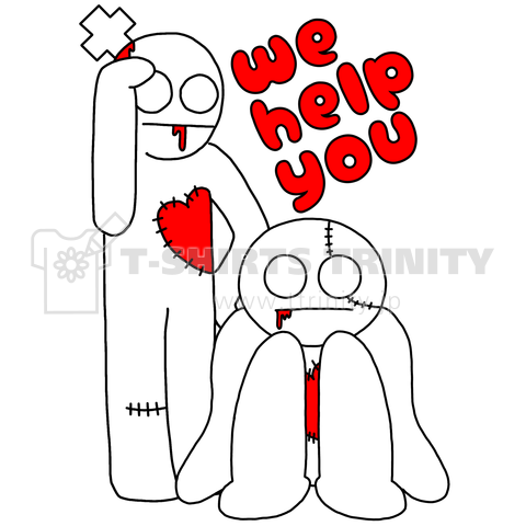 we help you(ループ君とマーク君)