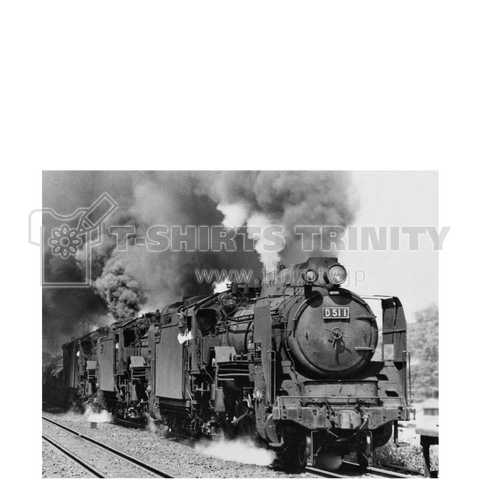 ヴィンテージ鉄道写真 No.003   D51型 1号機が率いる三重連  (さらに大きいレタリング)