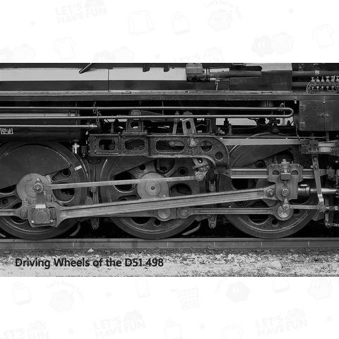 鉄道写真コレクション No.025 蒸気機関車 D51498の動輪(コインパスケース)