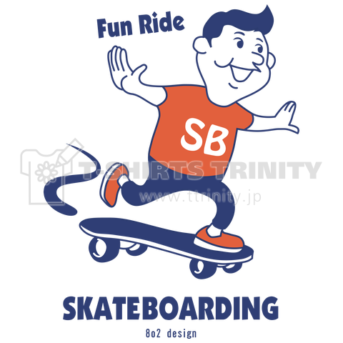 SKATE BOARDING スケートボード|デザインTシャツ通販【Tシャツトリニティ】