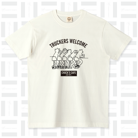 TRUCKERS WELCOME オーガニックコットンTシャツ(5.3オンス)