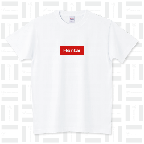 Hentai(変態)ボックスロゴ Tシャツ（Tシャツ）|デザインTシャツ通販【T ...