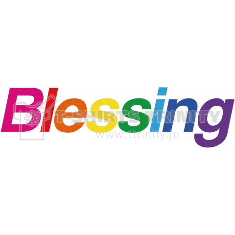 Blessing Logo T / Rainbow