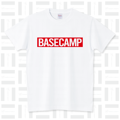 BASE CAMP 01 RED スタンダードTシャツ(5.6オンス)