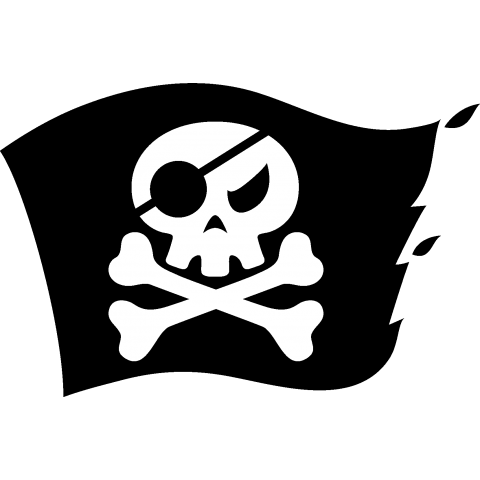 眼帯の海賊旗