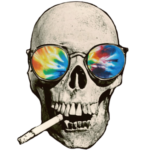 Tiedye Skull