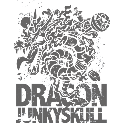 DRAGON JUNKY SKULL グレー