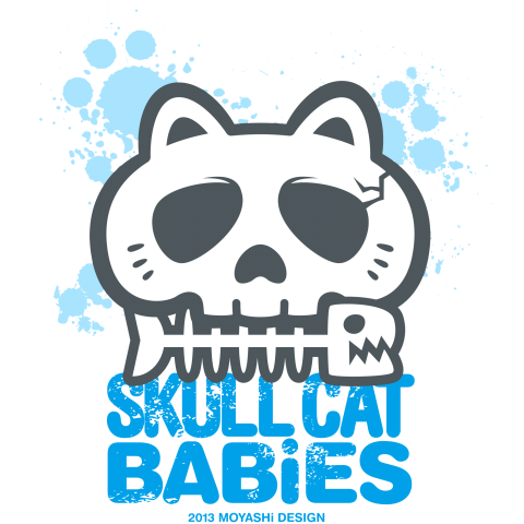 SKULL CAT BABiES ブルー