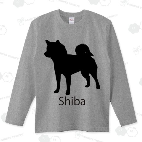 スタンダード柴犬シルエットTシャツ1