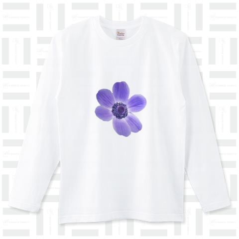 アネモネの花 ロングTシャツ(5.6オンス)