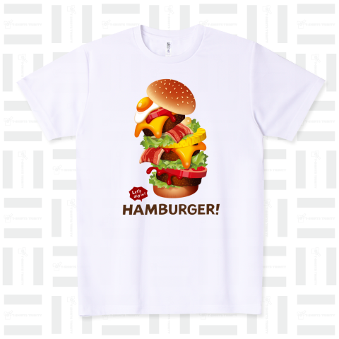 デカ盛りハンバーガー !