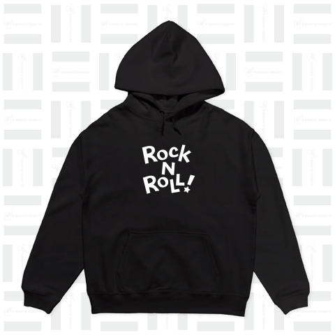 ROCK N ROLL ! / 白 ver.（パーカー）|デザインTシャツ通販【Tシャツ ...