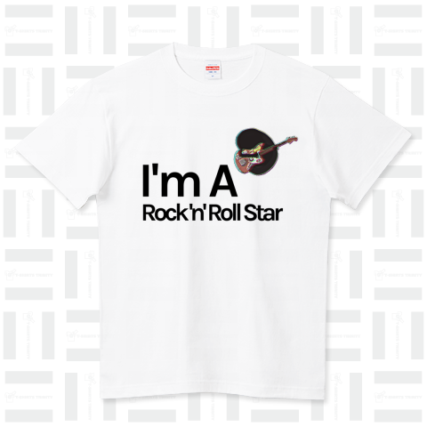 Rock black ハイクオリティーTシャツ(5.6オンス)