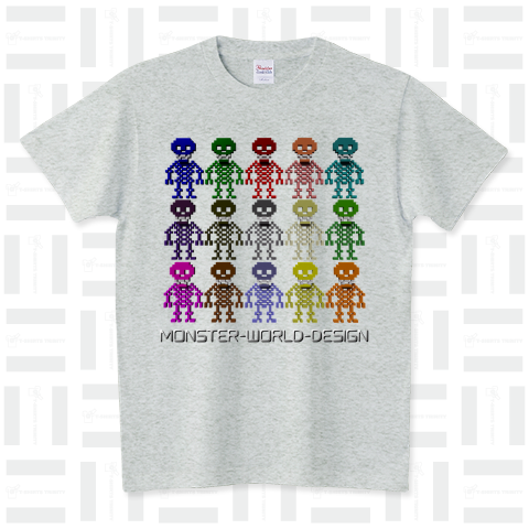 Colorful-Skeletons_片面モード スタンダードTシャツ(5.6オンス)