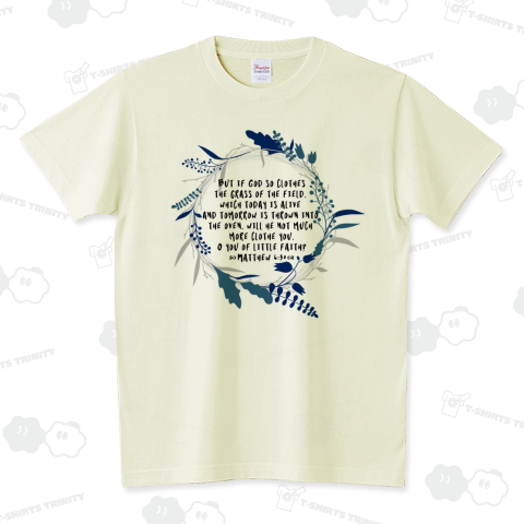 野の花をみなさい-Matthew6:30- スタンダードTシャツ(5.6オンス)