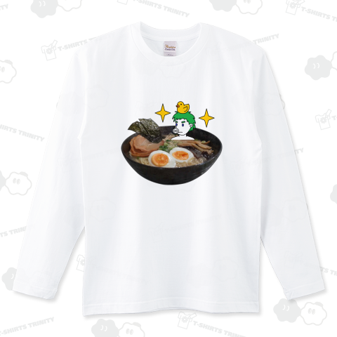 豚人ラーメン ロングTシャツ(5.6オンス)