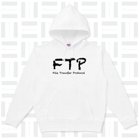 FTP(ファイル転送プロトコル)黒（パーカー）|デザインTシャツ通販【T ...