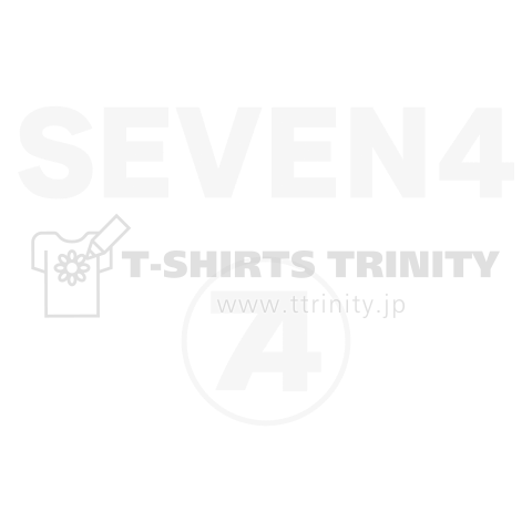 SEVEN4公式Tシャツ_ロゴ白