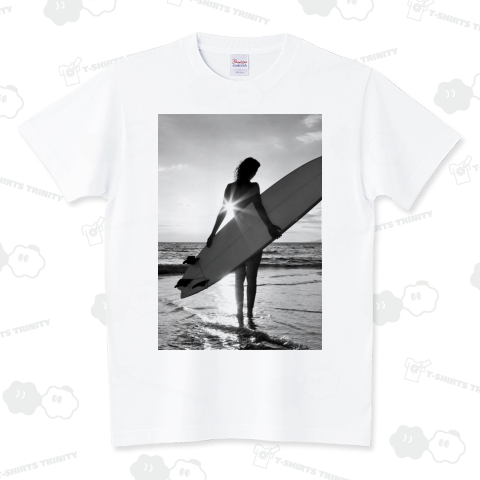 Surfer Girl on the Beach