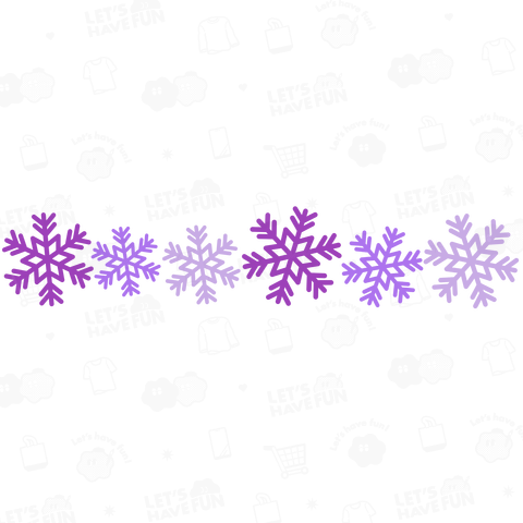 紫色の雪の結晶