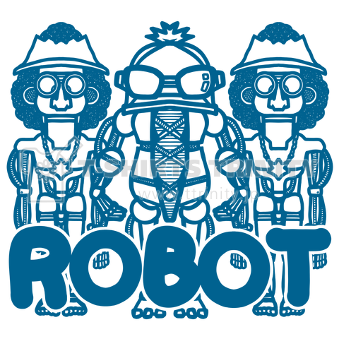 ロボット(青)