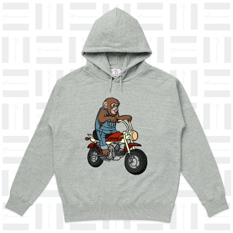 お猿さんバイクに乗る