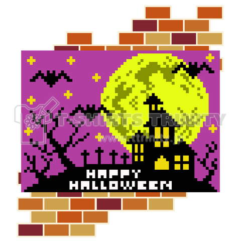 【両面】ドット絵のハロウィーン絵