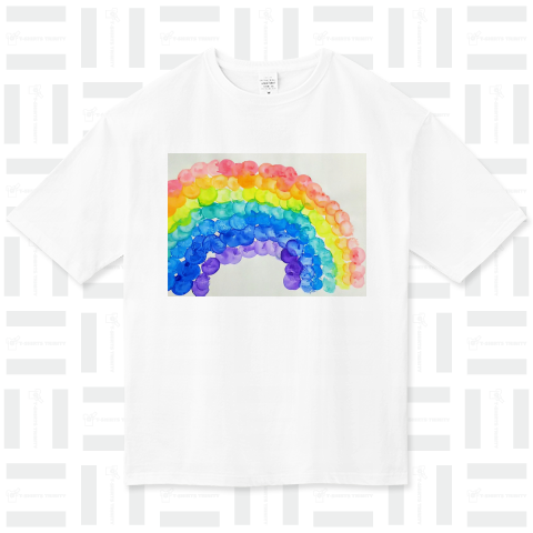 点の世界～虹～ ビッグシルエットTシャツ(5.6オンス)