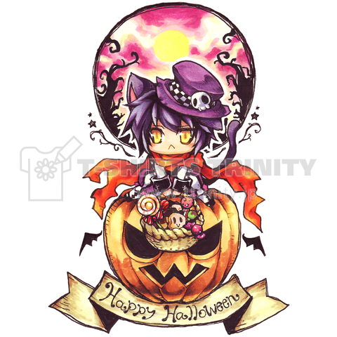 月蝕ざっか店 ハロウィン展 Everyday Halloween デザインtシャツ通販 Tシャツトリニティ