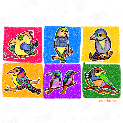 Colorful  birds -All-