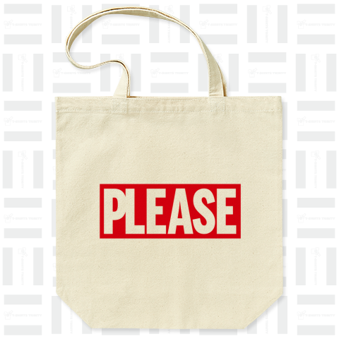 「PLEASE」 トートバッグ Mサイズ