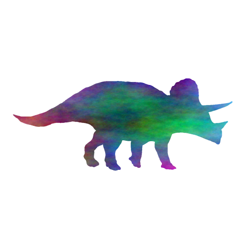 虹色トリケラトプス