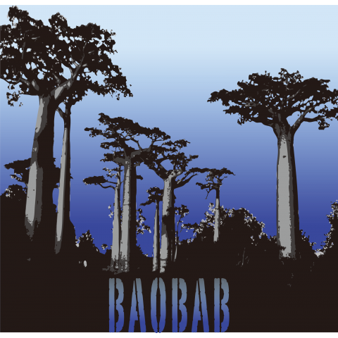 アフリカの巨木 バオバブ Baobab Design 03 デザインtシャツ通販 Tシャツトリニティ