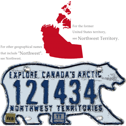 USED License plate CANADA Northwest