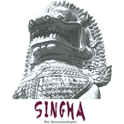 タイ大理石寺院の護神 "SINGHA" 03