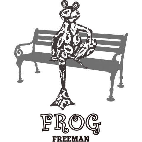 FROG FREEMAN 白黒