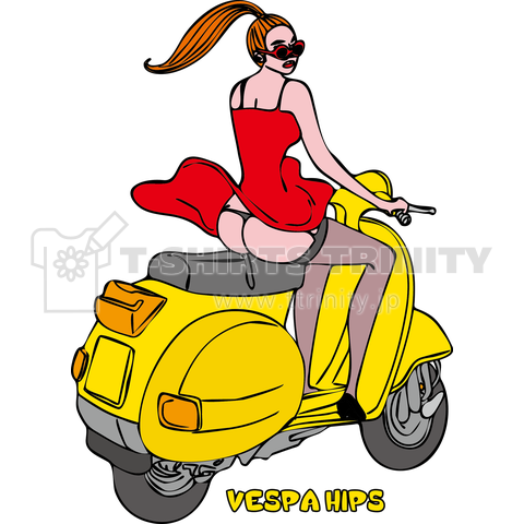 Vespa Hips A デザインtシャツ通販 Tシャツトリニティ