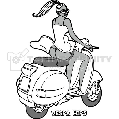 VESPA HIPS B/W