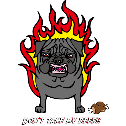 -Angry  Pug-(Black)