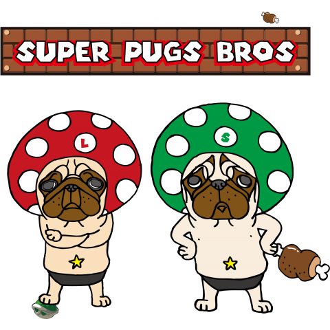 -Super pugs bros-BK