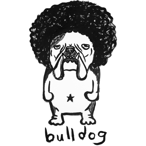 Bulldog Episode 3 両面印刷 濃色ver 仁王立ち デザインtシャツ通販 Tシャツトリニティ