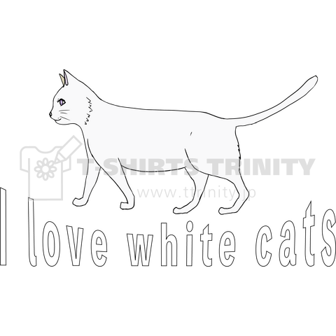 ザ・白猫Tシャツ