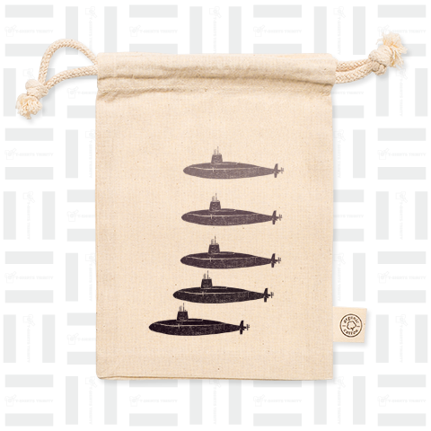 ミリタリーデザインTシャツ「潜水艦出港」