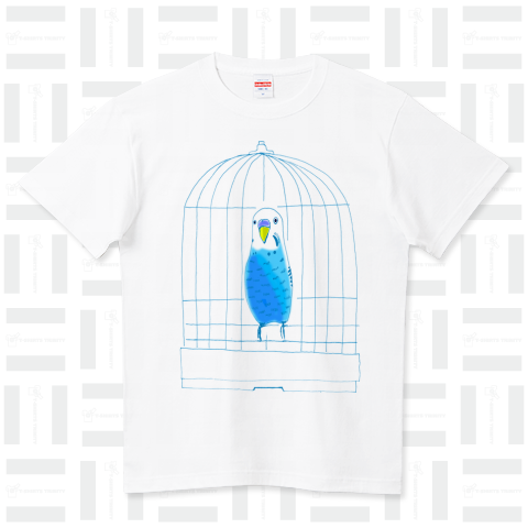 インコのデザインTシャツ