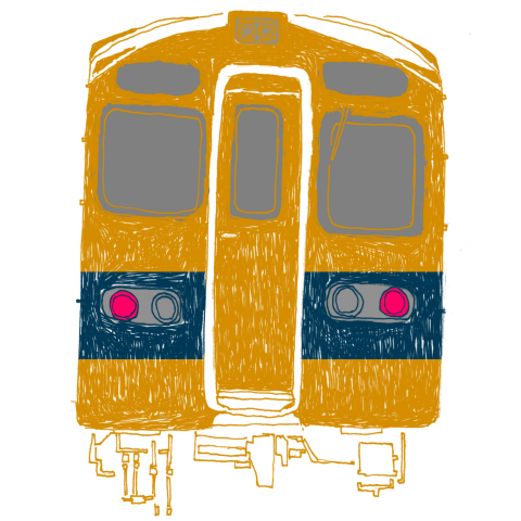 テツ専用Tシャツ「YELLOWTRAIN」